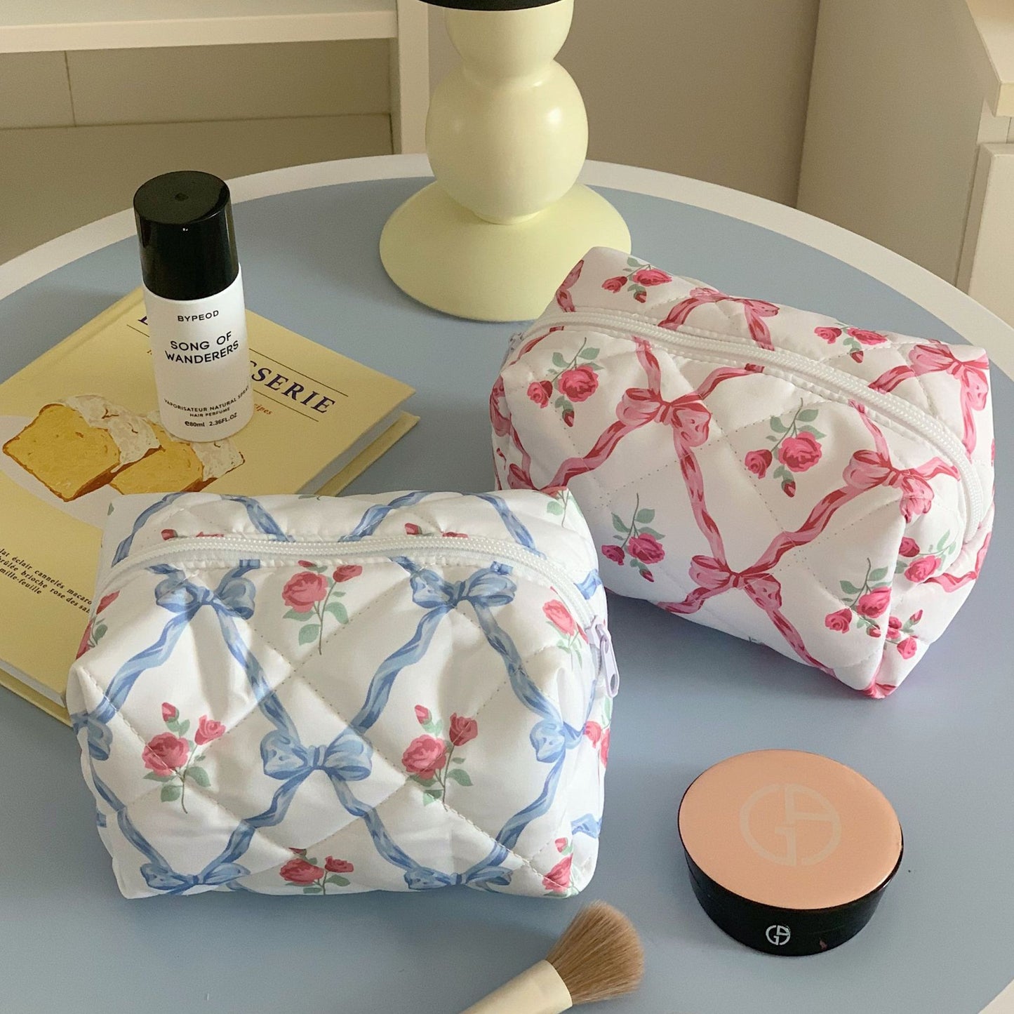 Heart Bow Cosmetic Bag